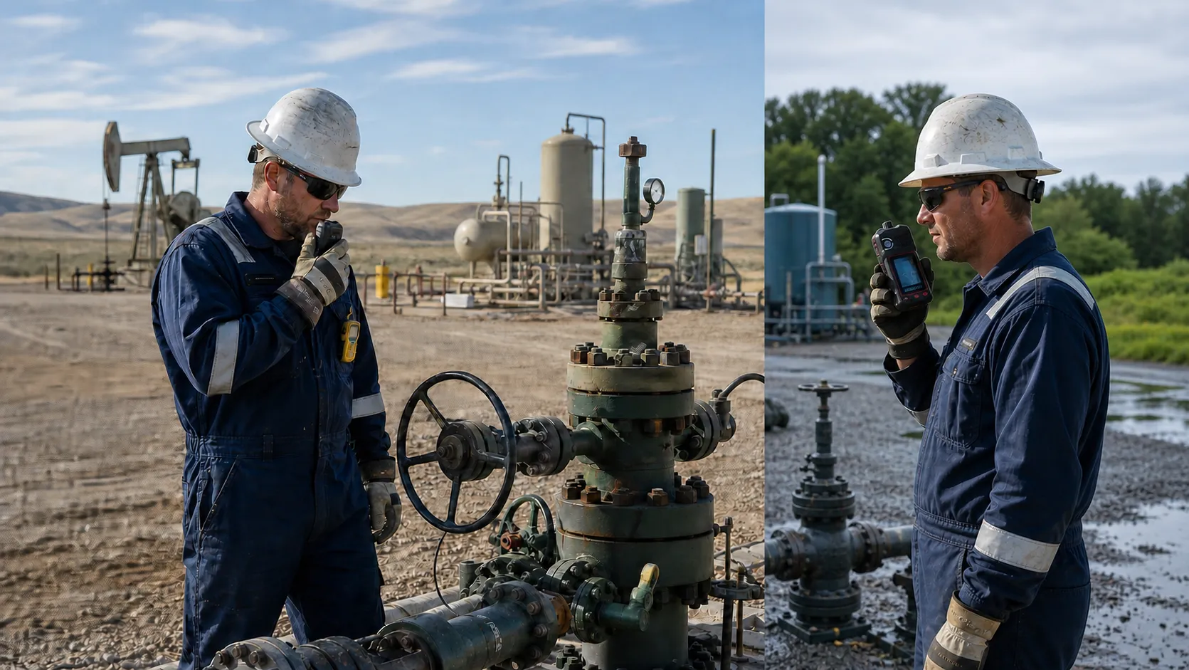 Field workers using Edge devices for push-to-talk communication across locations
